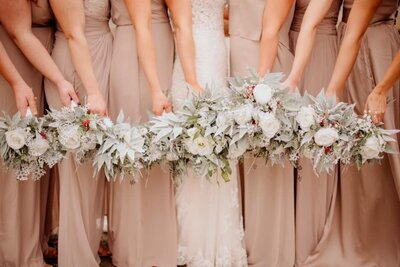 Artificial wedding bouquets for bridemaids