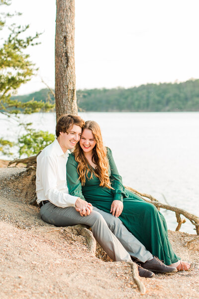 engagement session by the water