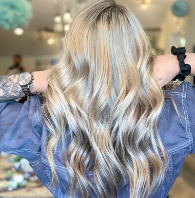 blonde hair color and style