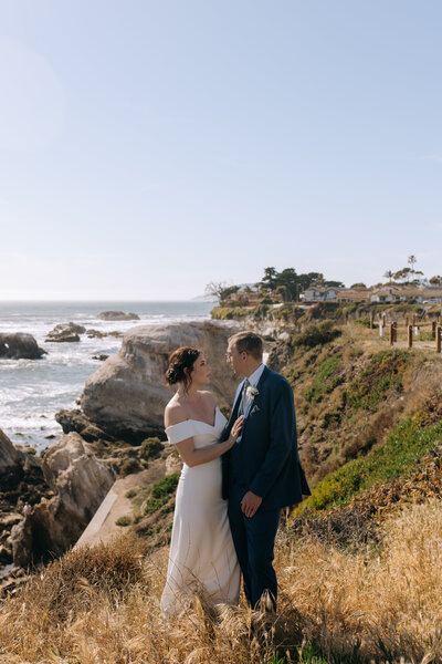 wedding day on the coast of malibu in california