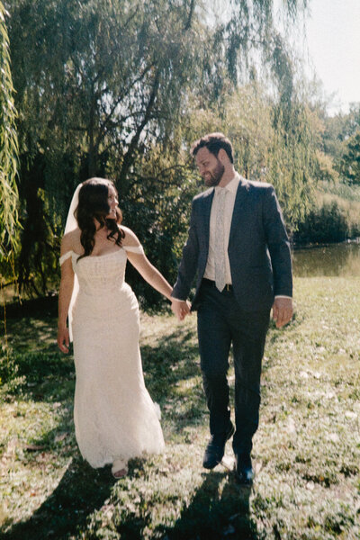 35mm-film-wedding-photo-of-the-bride-and-groom-enjoying-their-wedding-5