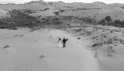 utah drone footage little sahara sand dunes photography