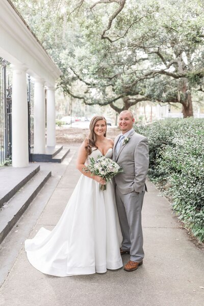 Gracie + Colby's elopement at Forsyth Park, Under The Oaks