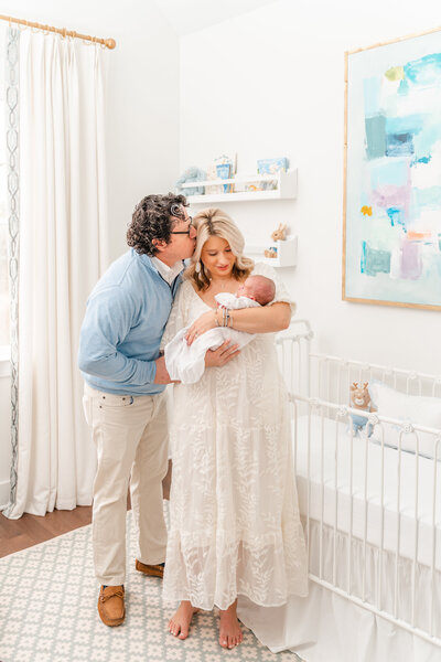 Chattanooga newborn photography session that took place in-home