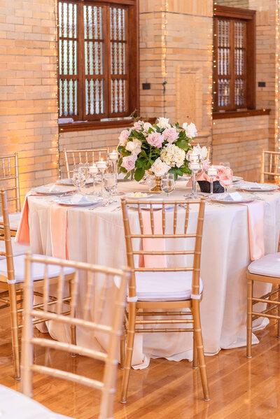 table decor for Bride and Groom Dance St Francis Hall DC Wedding by Get The Look