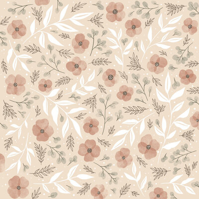 floral pattern design for fabric