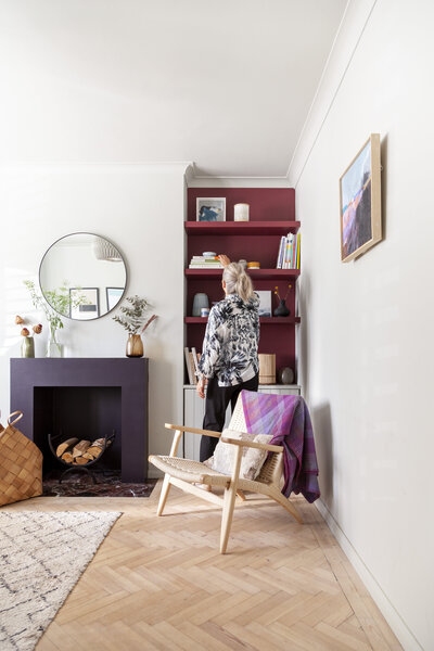 Annie Golledge inside front living room interiors designed by Hygge and Cwtch