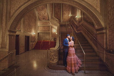 engagement session at Elgin theater