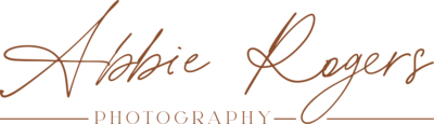 Script abbie rogers photography logo