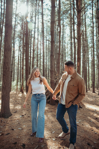 Columbus, Ohio engagement session by Columbus, Ohio wedding photographer Asteria Photography in tall pines