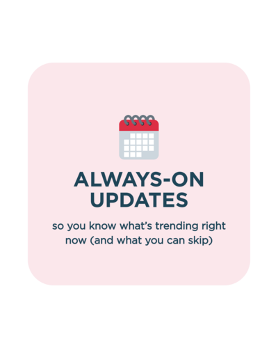 Florida Social Butterfly always on updates with calendar emoji for social media membership