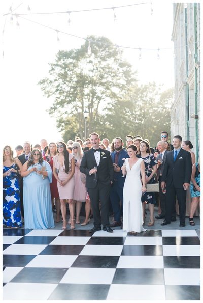 Bridal party at Eolia Mansion in Waterford, CT