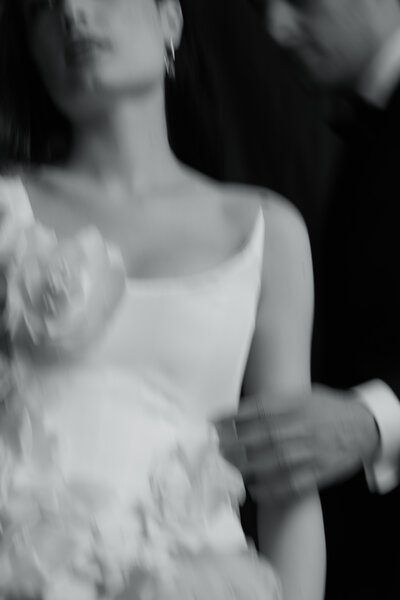motion blur bride and groom