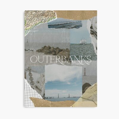 outer banks collage print