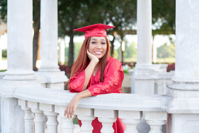Lake Mary senior cap and gown photo session at Cranes Roost Park in Altamonte Springs, Florida with Khim Higgins Photography.