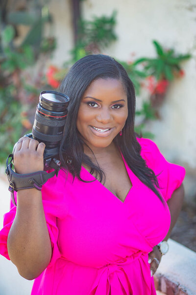 Adina Starke, of Enchantment Designs is a black female Los Angeles family photographer