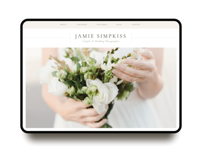 Jamie showit website template for photographers