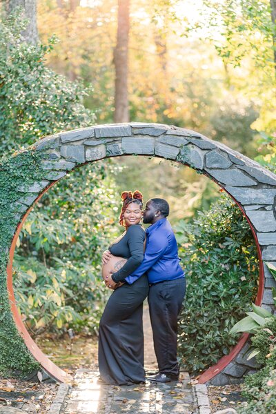 Gorgeous maternity session at UNCC Botanical Gardens