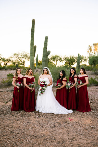 Cactus desert wedding