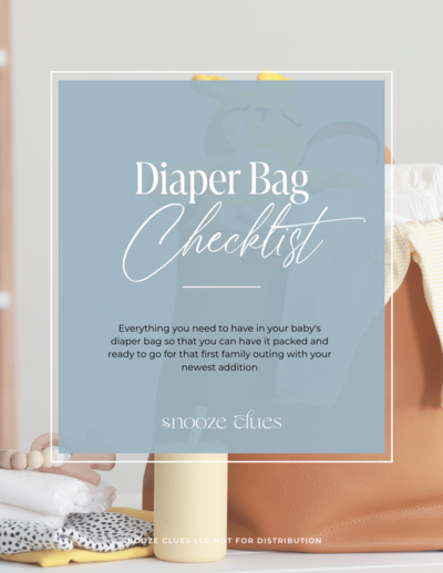 An instant download for what you need in your diaper bag