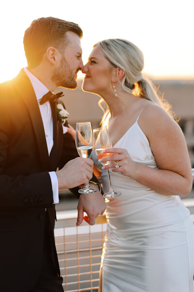 Rooftop Wedding Portraits at Spy Museum in DC 6