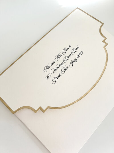 Custom shaped envelope flaps for invitations