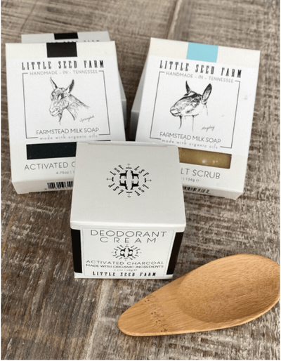 Little Seed Farm is a farm that offers soaps, deodorants and other beauty products