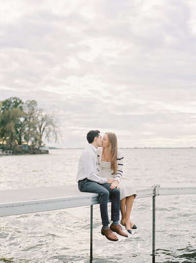 Water front engagement session