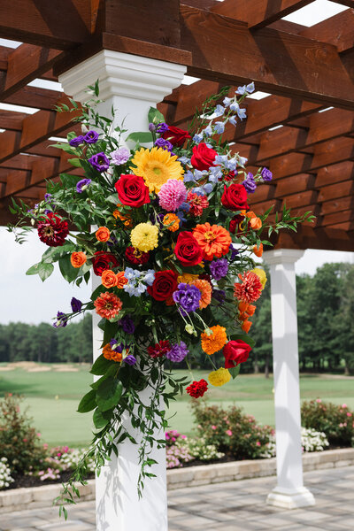 Leigh Florist Design Studio Audubon NJ Outside Florals for your wedding ceremony