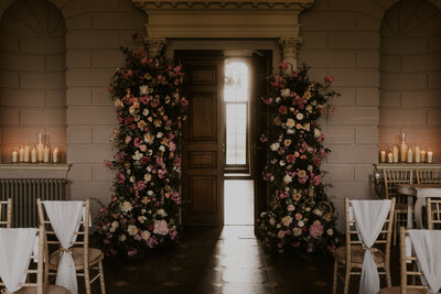 Beautiful Flower Door Arch at Davenport House