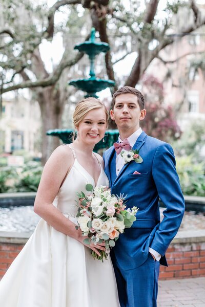 Amber + Daniel -  Elopement in Lafayette Square, Savannah - The Savannah Elopement Package, Flowers by Ivory and Beau