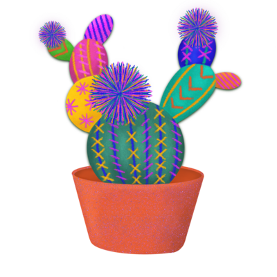 The therapeutic art workshops, sculpting unique cactus pieces in vibrant Mexican style. Discover an array of colors, shapes, and textures, symbolizing the essence of personal growth and artistic expression.