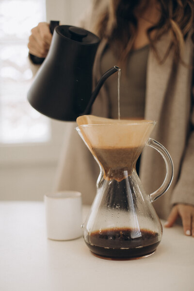 Close up of coffee process - Marrow Design