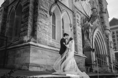 asian wedding photographer st mary cathedral bride groom