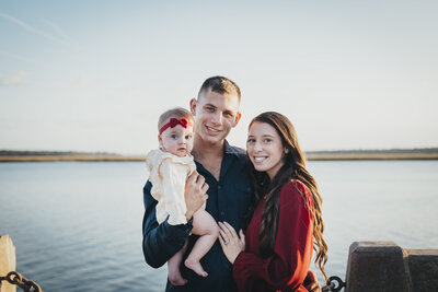 family with baby at hilton head family photoshoot