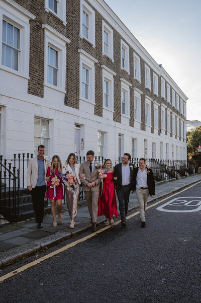 London Chelsea wedding party photography