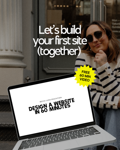 Becca Luna is a Showit Web Designer + Founder of Wealthy Web Designer