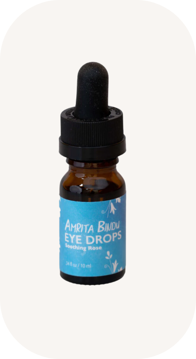 Discover Amrita Bindu Eye Drops from The Amma Shop, endorsed by Christel Hughes, for vision wellness and clarity.