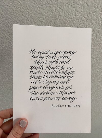 Calligraphy Bible Verse