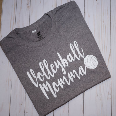 Volleyball Momma Grey Shirt