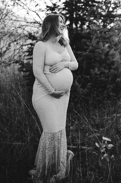 pregnant woman photographed by portland maternity photographer