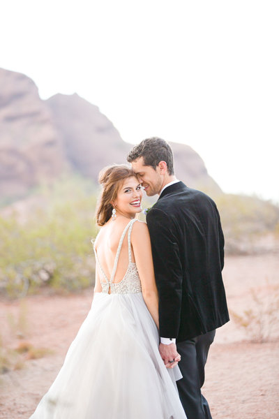 Arizona, desert, wedding couple portrait session