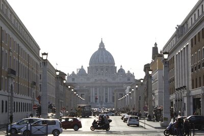 Street shot of the Vatican in Rome, Italy