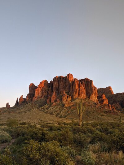 Rock mountain range in Arizona.