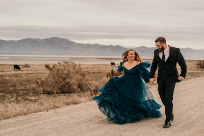 Engagement shoot at the Salt Flats in Utah