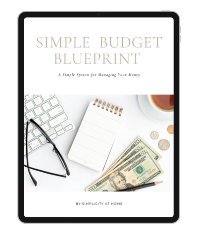 A system for managing your money and budget by Simplicity at Home