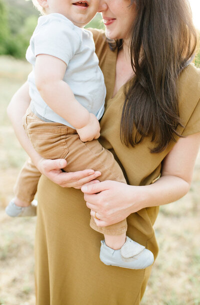 Shot of a mother and her child, shot by Tevi Hardy, best Family photographer in SF and Bay Area