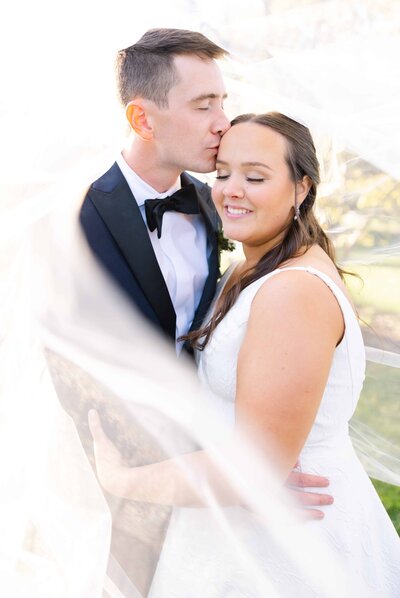 Light and Airy wedding portrait
