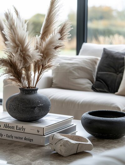 Ceramic Vases and Coffee table books