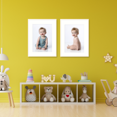 Framed canvas available at the Crystal Lee newborn portrait studio